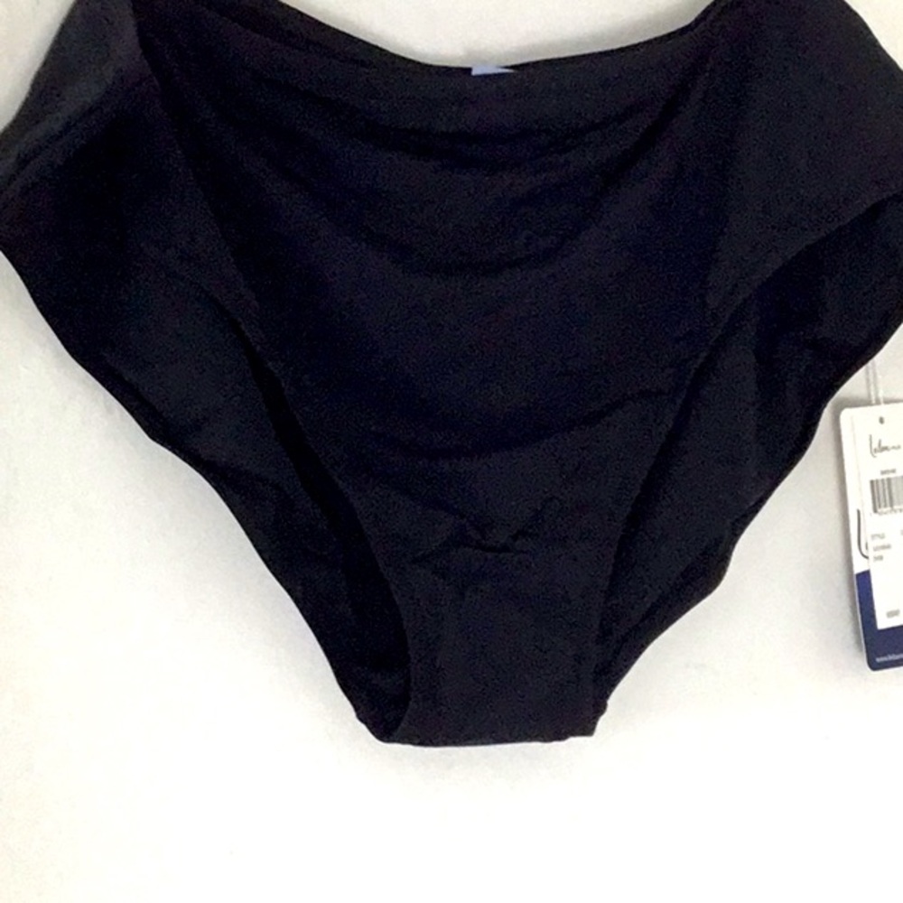 Leilani Plus Black Bikini Swim Bottom. Beach, Pool, 1pc.